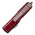 Microtech UTX-85 Drop Point, Distressed Merlot Aluminum / Stonewash M390 - 231-10DML