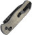 Kizer Drop Bear, Green Micarta / Black Stonewash 154CM - V3619C4