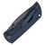 McNees MAC2 3.5 Matte Blue Fastback Milled Titanium, Stonewash MagnaCut
