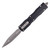Microtech Dirac Delta Double Edge, Black Aluminum / Apocolyptic Stonewash M390 - 227-10AP