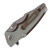 Hinderer Knives Eklipse 3.0" Harpoon Spanto, Jade G10-Battle Bronze / Working Finish CPM 20CV