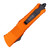 Microtech Combat Troodon Double Edge, Orange Aluminum / Partilly Serrated Black M390 - 142-2OR