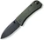 WE Knife Banter, Green Micarta / Black Stonewash CPM S35VN - 2004J