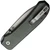 WE Knife Big Banter, Green Micarta / Stonewash CPM 20CV - 21045-2