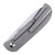 Trevor Burger Custom Knives LEXK Spear Point CFL, Milled Titanium-Brown Micarta Inlay / Hand Rubbed Satin M390
