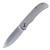 Trevor Burger Custom LEXK Spear Point CFL, Milled Titanium / Hand Rubbed Satin M390