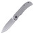 Trevor Burger Custom LEXK Spear Point CFL, Milled Titanium / Hand Rubbed Satin M391
