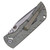 McNees MAC2 3.5, Atomic Green Finish "Jigged" Pattern Milled Titanium Scales / Atomic Stonewash Magnacut