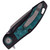3LegDog Custom Model H4 Standard Harpoon Black G10 and Blue Wood Burl, Hand Satin MagnaCut - #23-24