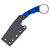Tactical Pterodactyl Ringed Scalpel, Bright Blue G10 / Nitro-V in Kydex Sheath