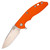 Hinderer Knives XM-18 3.5" Slicer, Orange G10 / Stonewash Bronze CPM S45VN