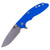 Hinderer Knives XM-18 3.5" Tri-Way Slicer, Blue G10 / Battle Blue Finish / Working Finish CPM S45VN