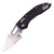 Microtech Stitch Ram-Lok Partial Serration, Black Fluted Aluminum / Stonewash M390MK - 169RL-11FL