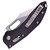 Microtech Stitch Ram-Lok Partial Serration, Black Fluted Aluminum / Stonewash M390MK - 169RL-11FL