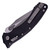 Microtech Amphibian Ram-Lok, Black Fluted Aluminum / Apocalyptic M390MK, Partially Serrated - 137RL-11APFL