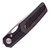 BergBlades Mini Sweeney Black Dune Fat Carbon, PVD Stonewash Titanium / Polished Stonewash CPM 20CV