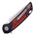 3LegDog Model W5 Standard #24-03 Black G10 with Stabilized Puduak Wood Inlay / Harpoon Hand Satin CPM MagnaCut (#1)