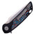 3LegDog Model W5 Standard #24-04 Black G10 with Red, White, & Blue Carbon Fiber Inlay / Harpoon Hand Satin CPM MagnaCut (#2)