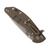 Hinderer Knives XM-24 4.0" Spearpoint Translucent Green G10 Battle Bronze Titanium / Working Finish S45VN