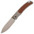 Trevor Burger Custom Knives Urban XL Brown Micarta with Darkened Hardware / Hand Satin Elmax