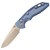 Hinderer Knives XM-18 3.5 Spearpoint Auto Stonewash Blue Titanium / Stonewash 20CV