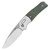 QSP Knives Lundquist Vault Green Micarta, Stonewash-Satin 14C28N - QS157-B1