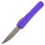 Core Edge USA 0331 OTF Drop Point Purple Pulsar Milled Aluminum, Stonewash 154CM