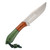 Boatright Bladeworks Esker-L Vintage Brown and Emerald Paper, Hand Rub Satin AEB-L - Left Handed Sheath