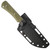 McNees Knives Ridge Runner Fixed Blade OD Green G10, Atomic 3V
