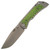 McNees Knives Mac2 3.5 Gen 2 Atomic with Toxic Green G10 Inlay, MagnaCut
