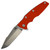 Hinderer Knives Eklipse 3.5" Harpoon Spanto Orange G10 Stonewash Titanium, Stonewash S45VN