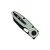 Vosteed Knives Ankylo Vanchor Green Frag Aluminum, Blackwash 154CM