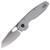 Vosteed Knives Ankylo Vanchor Grey Frag Aluminum, Satin Elmax - A1910
