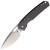 Vosteed Knives Psyop Gray Checkered Titanium, Satin Elmax - A2202