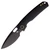 Vosteed Knives Psyop Black Titanium, Blackwash Elmax - A2203