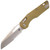Microtech MSI Ram-Lok Partial Serration Fluted OD Green G10, Stonewash M390MK - 210-11FLGTOD