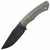 BergBlades Alpha Fixed Blade Black Micarta, Acidwash S35VN