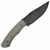 BergBlades Alpha Fixed Blade Black Micarta, Acidwash S35VN