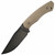 BergBlades Alpha Fixed Blade Green Micarta, Acidwash S35VN