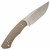 BergBlades Alpha Fixed Blade Green Micarta, Satin MagnaCut