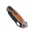 Dead Reckon Knives Ridgeback Modified Grey Aluminum Pocketed Milled Copper Inlay, Black 3V