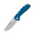 Buck Knives: 724 Mustang - 420HC - Blue Aluminum