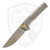 MachineWise Sonora Raw Diamond Milled Titanium Brass Bolster, Stonewash MagnaCut