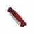 Dead Reckon Knives Ridgeback Modified Red Knurled Aluminum, Blasted MagnaCut