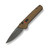 Buck Knives: 838 Deploy Auto Knife - Tungsten Cerakote 154CM - Bronze Cerakote Aluminum