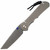 Chris Reeve Knives Large Inkosi Tanto Glass Blasted Titanium, Stonewash MagnaCut - LIN-1130