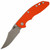 Hinderer XM-18 3.5" Bowie Non-Flipper Orange G10 Battle Bronze Titanium, Working Finish S45VN