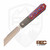 Jack Wolf Knives REC EXCLUSIVE After Hours Jack Red Burl Dichrolam, Belt Satin S90V