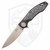 3LegDog Knives Custom H4 Midi Harpoon White CamoCarbon and Black G10, Hand Satin MagnaCut - #24-31