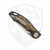 3LegDog Knives Custom H4 Midi Harpoon Stabilized Wood and Black G10, Hand Satin MagnaCut - #24-32